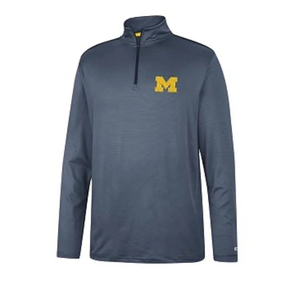 Michigan Wolverines gray logo quarter zip pullover size XL